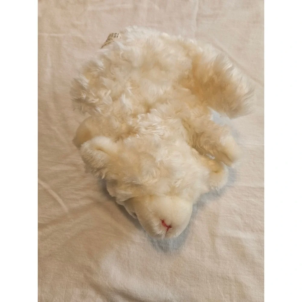 Dan Dee Choice Cream Fluffy Lamb‎ Hand Puppet Plush Stuffed Animal Toy Vintage